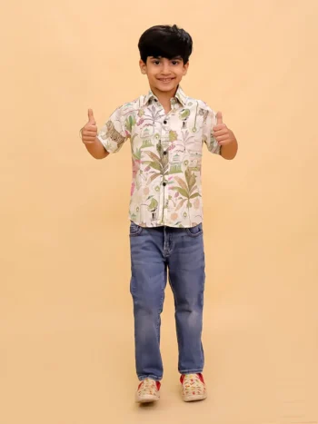 Bagh-i-Bold Jungle Print Boys Shirt