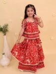 Amber Glow Girls Lehenga Set