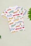 White Car Print T-Shirt
