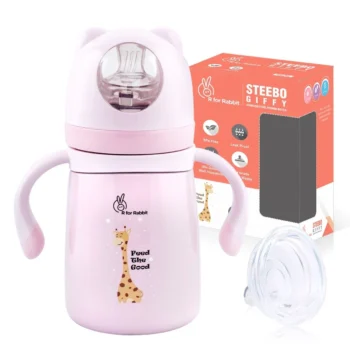 R for Rabbit Steebo Giffy Spout Cup- Pink